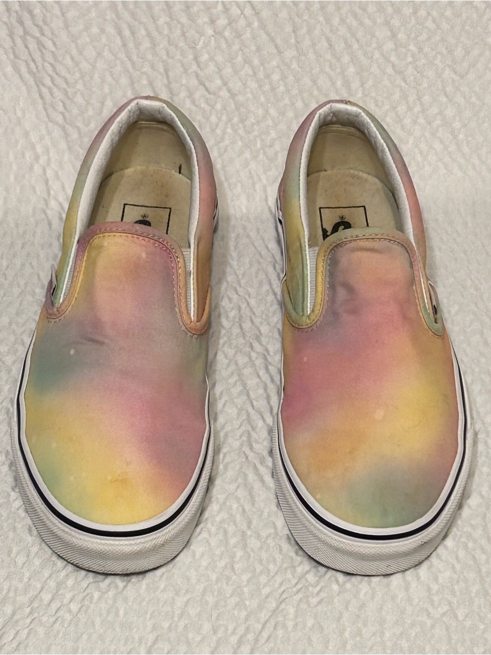 Women’s Vans Slip-On Shoes in Pastel Tie-Dye